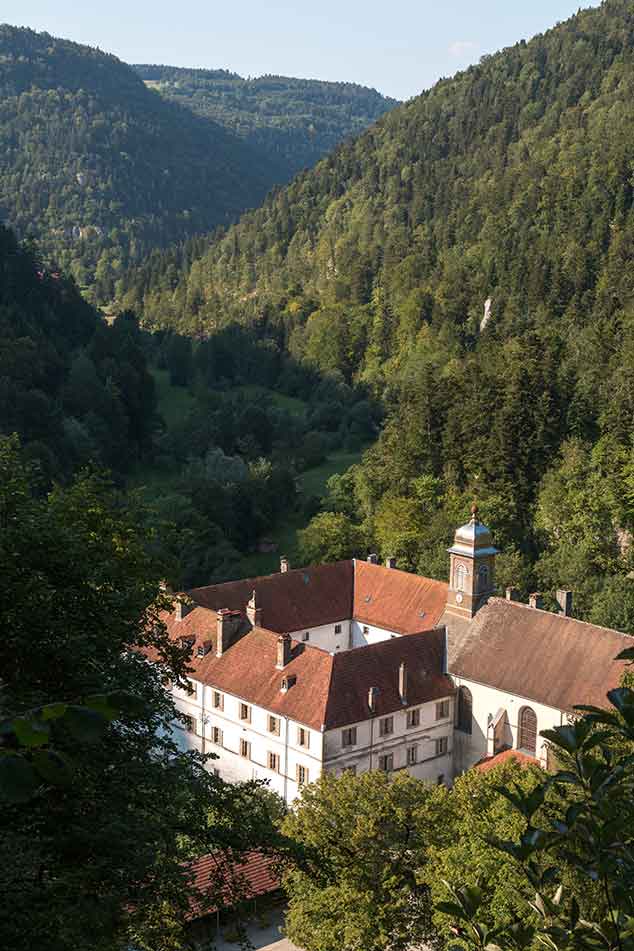 Le monastère du val de Consolation. Dans le Haut-Doubs en Franche-Comté.